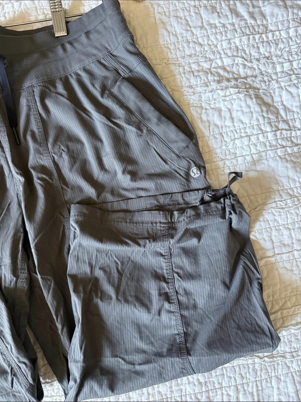 lululemon athletica  Gray Cargo Drawstring Pants